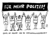 Cartoon: LEGIDA Verbot mehr Polizei (small) by Schwarwel tagged legida,verbot,forderung,mehr,polizei,sachsen,demo,demonstration,versammlungsfreiheit,stadt,leipzig,antifa,die,grüne,hools,hooligans,rechts,nazis,karikatur,schwarwel,absage