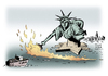 Cartoon: Syrische Flüchtlinge USA (small) by Schwarwel tagged syrische flüchtlinge syrien asyl asylanten asylbewerber usa us freiheitsstatue freiheit angst islam anschlag islamisten karikatur schwarwel