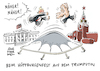 Cartoon: Trump und Putin (small) by Schwarwel tagged donald trump us usa amerika president praesident putin russland beziehung politik euphorie kreml moskau karikatur schwarwel krim
