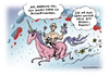 Cartoon: Ukraine Krise Putin Verhalten (small) by Schwarwel tagged ukraine,krise,putin,verhalten,spaltung,meinung,öffentlichkeit,einhorn,regenbogen,hoffnung,karikatur,schwarwel