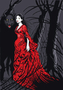 Cartoon: Wolf Frau (small) by Schwarwel tagged wolf,frau,liebe,schwarwel,illustration,wald,kleid,rot,schwarz,gefahr,werwolf