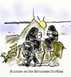 Cartoon: mountain gorillas (small) by Toonopia tagged computer