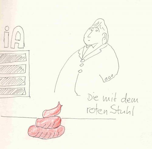 Cartoon: Der rote Stuhl (medium) by manfredw tagged manfredw,sch,stuhl,roter,rote,rot