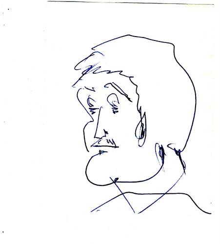 Cartoon: Hartmut ? Helmut? Herbert? (medium) by manfredw tagged charakter,character,face,scribble