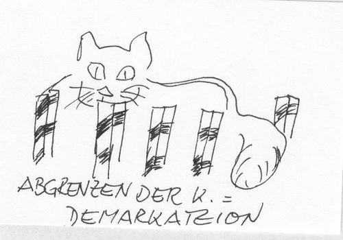Cartoon: Katzenlexikon (medium) by manfredw tagged demarkation,abgrenzen,katze