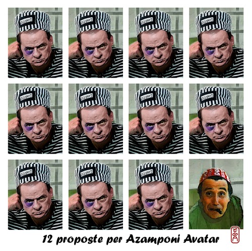 Cartoon: 12 proposte per azamponi avatar (medium) by edda von sinnen tagged edda,berlusconi,walter,andi,zenf,zensenf,zenundsenf,avatar,azamponi,von,sinnen