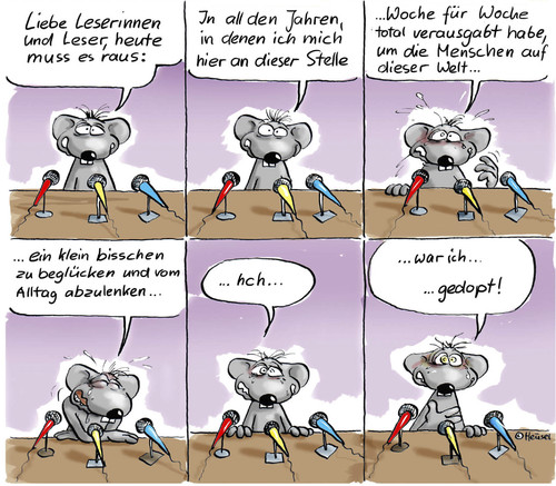 Cartoon: die Dopingbeichte (medium) by Ratte Ludwig tagged ratte,ludwig,doping,geständnis,outing