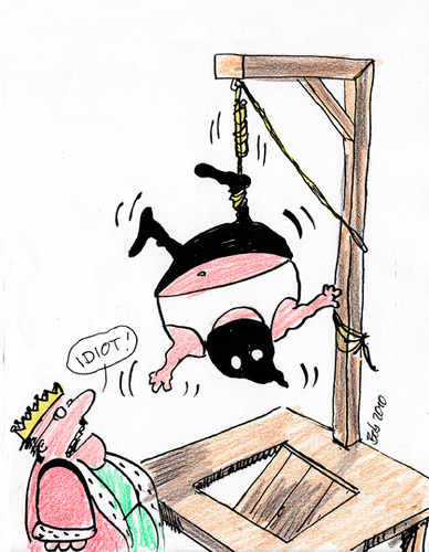 Cartoon: Hangman (medium) by bob tagged bob,hinrichtung,henker,galgen,könig,hack
