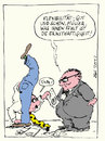 Cartoon: Flexibler Mitarbeiter (small) by bob tagged chef,boss,angestellter,arbeit,büro,flexibel