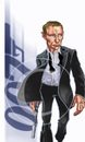 Cartoon: James Bond Caricature (small) by nolanium tagged james bond 007 caricature daniel craig nolan harris nolanium