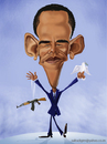 Cartoon: Barack Hussein Obama (small) by Abdul Salim tagged barack,obama,caricature,photoshop