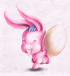 Cartoon: Bunny runs (small) by hellgolem tagged bunny,easter,egg,chicken,character,cute,illustration,digital,painting