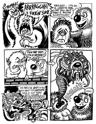 Cartoon: Cthulthu Sees the Light (medium) by kernunnos tagged cthulthu,is,real,he,god,youd,better,watch,out,damn,scientologists