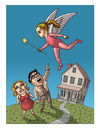 Cartoon: Escape (small) by kernunnos tagged parents suck kids can drain the life right out of you