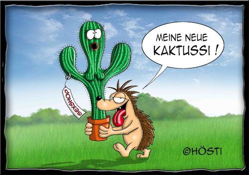 Cartoon: Höstis Ischi Igel (medium) by Hösti tagged hösti,cartoons,hoesti,stephan,höstermann,itschi,igel