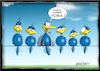 Cartoon: Höstis Batty Birds (small) by Hösti tagged hösti,cartoons,hoesti,stephan,höstermann,batty,birds,vögel,blaue