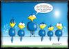 Cartoon: Höstis Batty Birds (small) by Hösti tagged hösti,cartoons,hoesti,stephan,höstermann,batty,birds