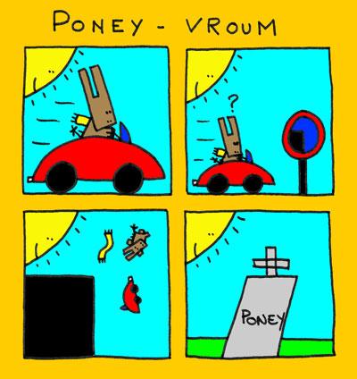 Cartoon: Oney vroum (medium) by lpedrocchi tagged pony,drive,car