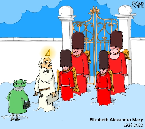 Cartoon: Mary (medium) by raim tagged elizabethii,thequeen,ripqueenelizabeth