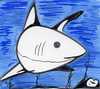Cartoon: Shark (small) by claretwayno tagged shark great white predator fish sea killer mako