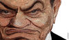 Cartoon: Hosni Mubarak (small) by Ali Miraee tagged ali,miraee,miraie,mirayi,caricature,hosni,mubarak,mobarak,arabian,spring