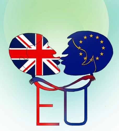 Cartoon: EU is our political darling ... (medium) by Shahid Atiq tagged eu,london,europ,afghanistan,kabul,de,england