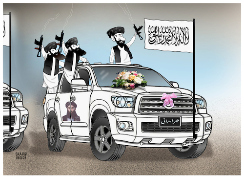 Cartoon: Fourth marriage! (medium) by Shahid Atiq tagged afghanistan