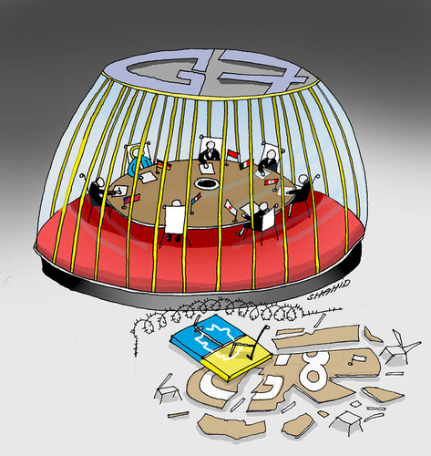 Cartoon: G7 (medium) by Shahid Atiq tagged 0215