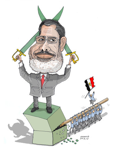 Cartoon: Morsi Egybt (medium) by Shahid Atiq tagged 0167