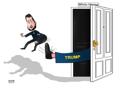 Cartoon: The White House ! (medium) by Shahid Atiq tagged ukraine