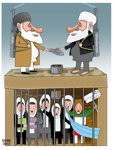 Cartoon: Two sides of a coin! (medium) by Shahid Atiq tagged afghanistan