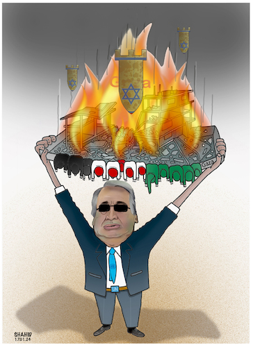 Cartoon: UN chief ! (medium) by Shahid Atiq tagged un