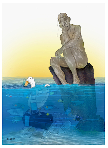 Cartoon: World Ocean Day ! (medium) by Shahid Atiq tagged world