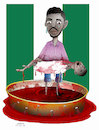 Cartoon: Bloodshed in Nigeria ! (small) by Shahid Atiq tagged nigerian,bloodshed
