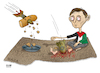 Cartoon: Gaza need Food! (small) by Shahid Atiq tagged palestine