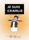 Cartoon: JE SUIS CHARLIE (small) by Shahid Atiq tagged 0196