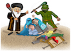 Cartoon: Neighbors  inhumanity! (small) by Shahid Atiq tagged afghanistan