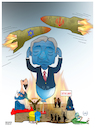 Cartoon: UN role in conflicts! (small) by Shahid Atiq tagged iran