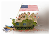 Cartoon: US and NATO leave Afghanistan ! (small) by Shahid Atiq tagged afghanistan