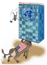 Cartoon: US Bullying Policy at UN! (small) by Shahid Atiq tagged un