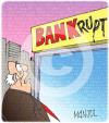 Cartoon: Lehman collapses (small) by manjul tagged bank,economy,financial,crisis,lehman,wall,street