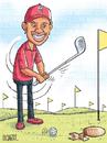 Cartoon: Tiger Woods (small) by manjul tagged tiger,woods,affairs,manjul