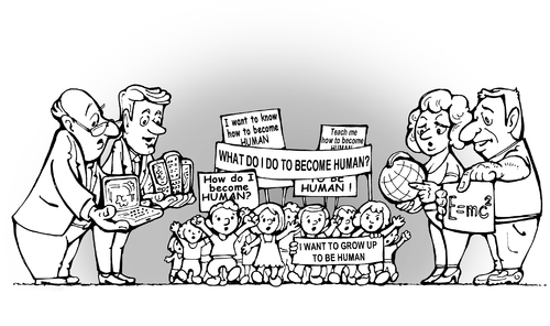 Cartoon: a new generation (medium) by gonopolsky tagged education,kids,school