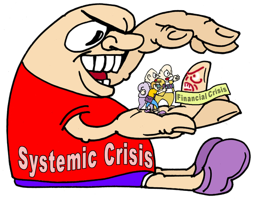 Cartoon: main and minor (medium) by gonopolsky tagged crisis
