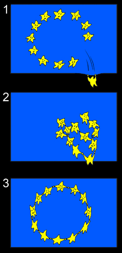 Cartoon: Stars of the European Union (medium) by gonopolsky tagged europe,unity