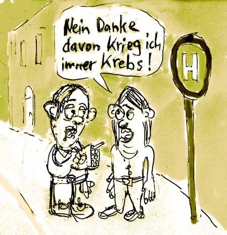 Cartoon: Krebs (medium) by Faxenwerk tagged krebs,