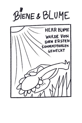 Cartoon: Biene und Blume (medium) by Frank_Sorge tagged biene,blume
