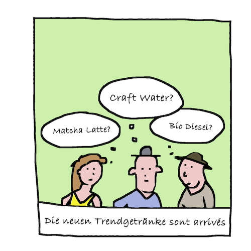 Cartoon: Die neuen Trendgetränke (medium) by Frank_Sorge tagged trend