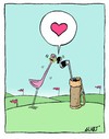 Cartoon: Flamingo (small) by alves tagged love