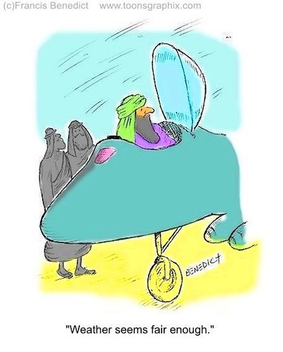 Cartoon: Arabian Flight (medium) by efbee1000 tagged earoplane,airplane,flight,weather,arabian